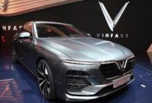 Mẫu xe ô tô VinFast Lux A2.0 màu bạc sang trọng